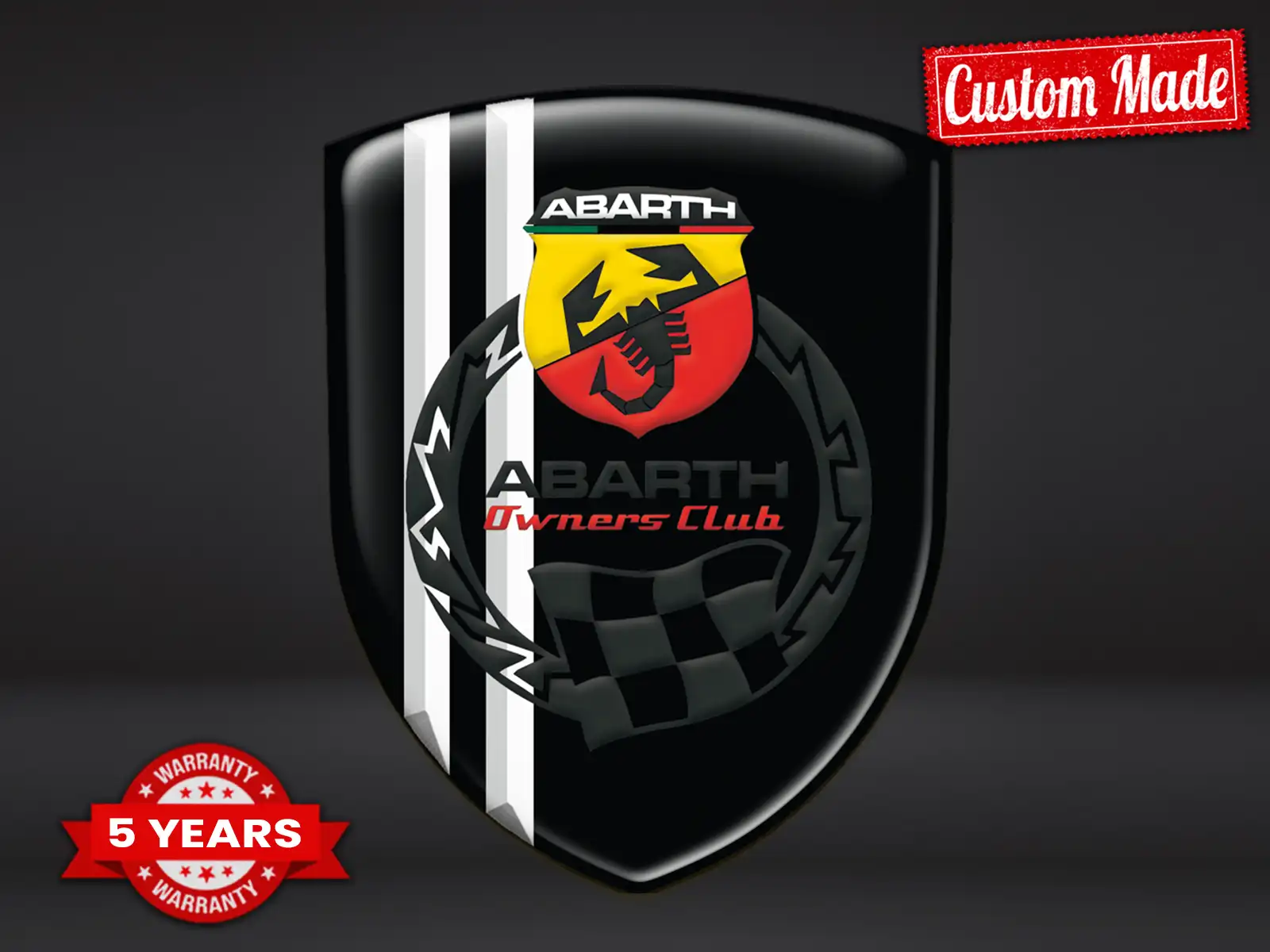 Fiat Abarth Car Window Stickers Stylish Professional Customizable